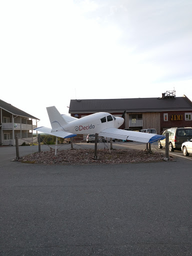 Airplane on display
