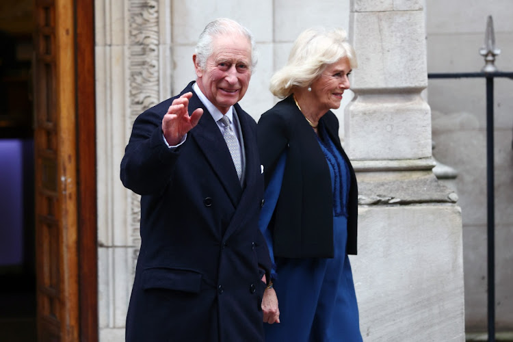 Britain’s King Charles III and Queen Camilla are seen leaving The London Clinic on January 29 2024 in London, England. The King has been receiving treatment for an enlarged prostate, spending three nights at the London Clinic.