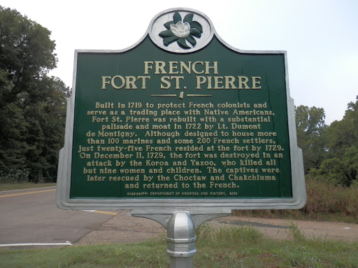 Built in 1719 to protect French colonists and serve as a trading place with Native Americans, Fort St. Pierre was rebuilt with a substantial palisade and moat in 1722 by Lt. Dumont de Montigny....