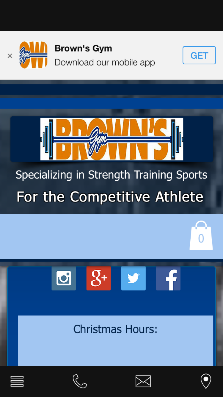 Android application Browns Gym screenshort
