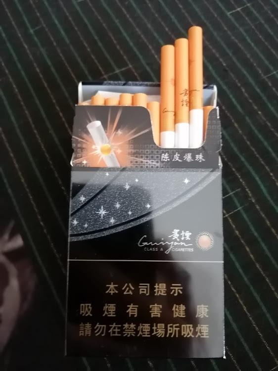 A pack of "Chinese cigarettes" sold at R160 in convenience stores across Cape Town in contravention of the lockdown ban.