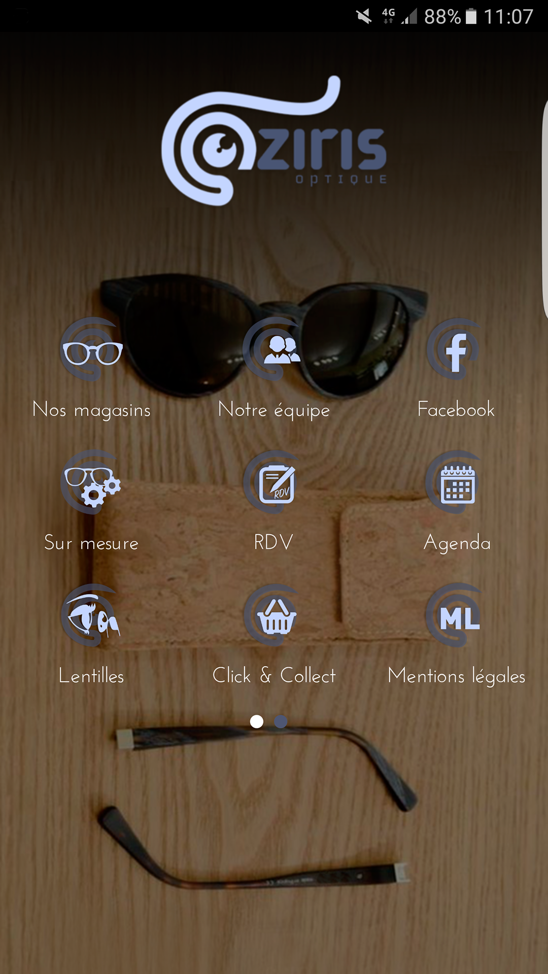 Android application Oziris Optique Marseille screenshort