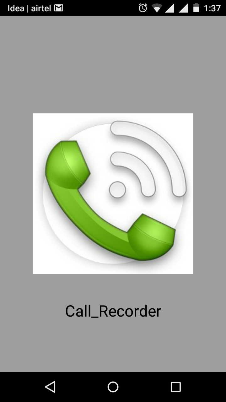 Android application Call Recorder screenshort