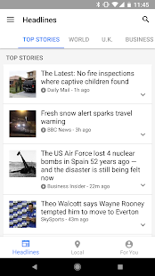 Google News & Wetter Screenshot