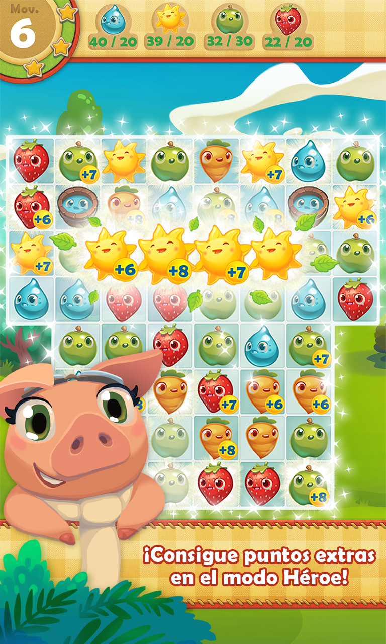 Android application Farm Heroes Saga screenshort