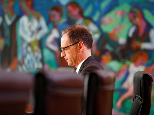 German Foreign Minister Heiko Maas attends the weekly cabinet meeting at the Chancellery in Berlin, Germany, October 17, 2018. /REUTERS