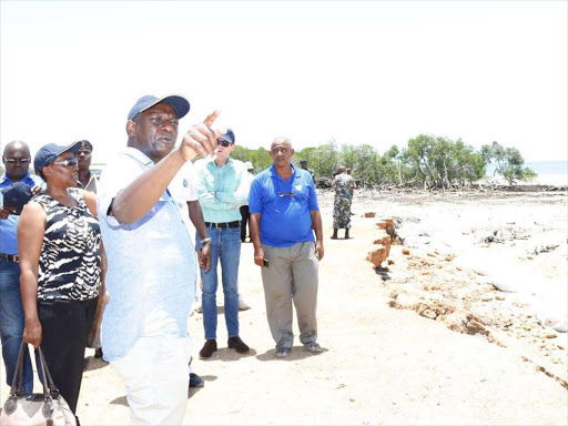 Energy CS Charles Keter and his Ugandan counterpart, representatives of Tullow Oil, Total and Cnoc of china were on a fact finding mission on the best route to construct the pipeline. They toured Lamu and Tanga port.