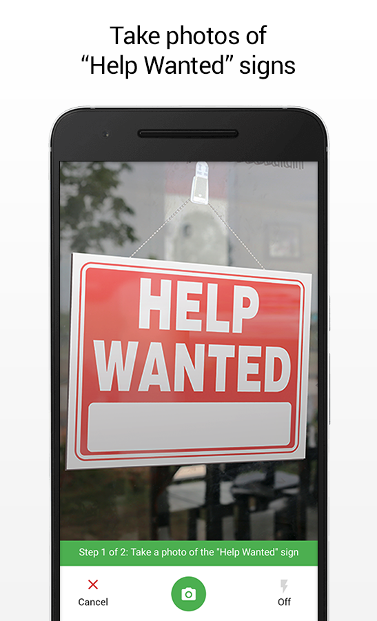 Android application Job Spotter screenshort