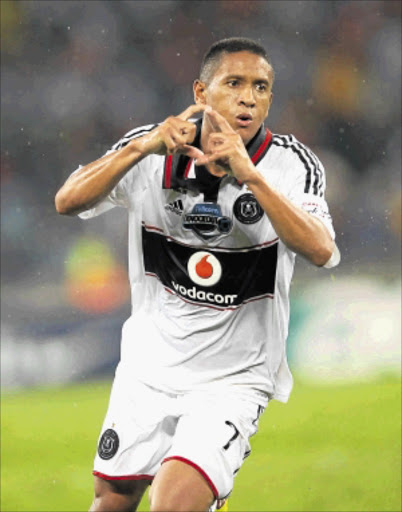 BACK : Orlando Pirates winger Daine Klate returns after a long absence.