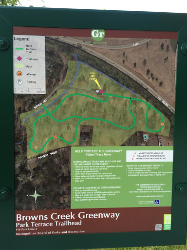 Brown's Creek Greenway- Park Terrace Trailhead