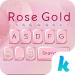 Rose Gold Emoji Kika Keyboard Apk