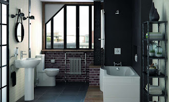 industrial style fully furnished bathroom
