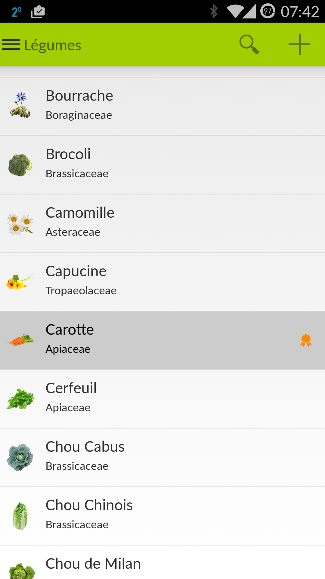 Android application My Potager Garden screenshort