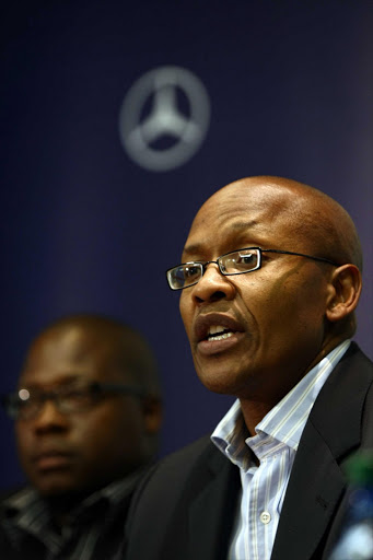 Jimmy Manyi was re-elected as president of the BMF. Pic: MARIANNE SCHWANKHART. 08/10/2009. © The Times.