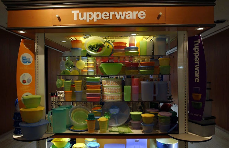 A selection of Tupperware products on display at a branch in Orlando, Florida, the US. Picture: RICHARD SHEINWALD/BLOOMBERG