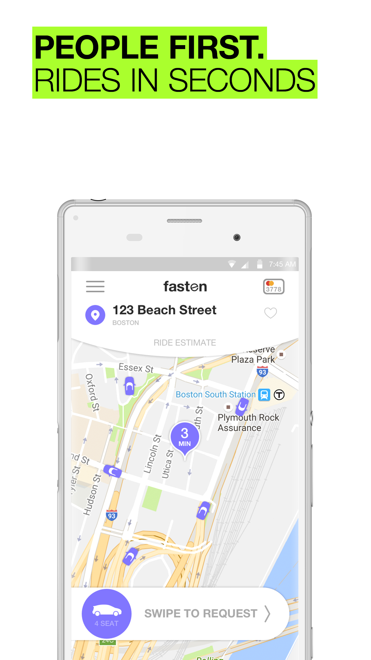 Android application Fasten screenshort
