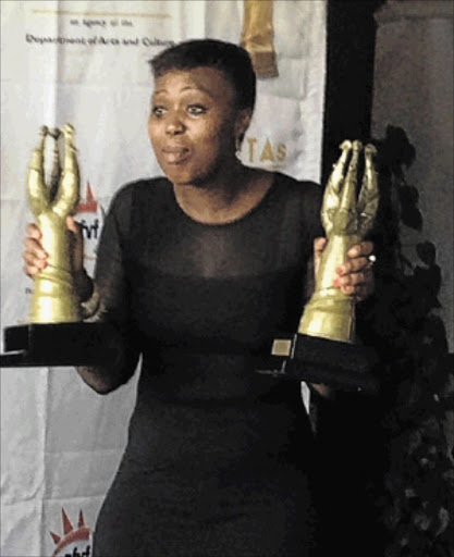 THE BEST: Brenda Ngxoli finally got her Saftas on Monday