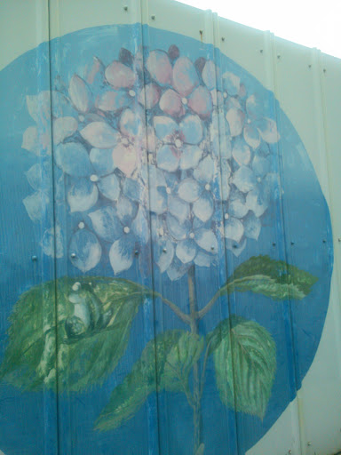 壁絵「紫陽花」