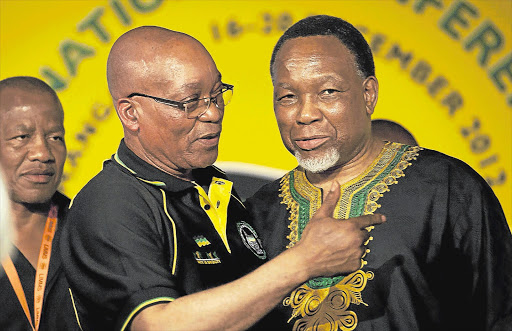 The relationship between President Jacob Zuma and his deputy, Kgalema Motlanthe, is no longer as friendly as it was in this picture taken at the ANC's elective conference in Mangaung in December.