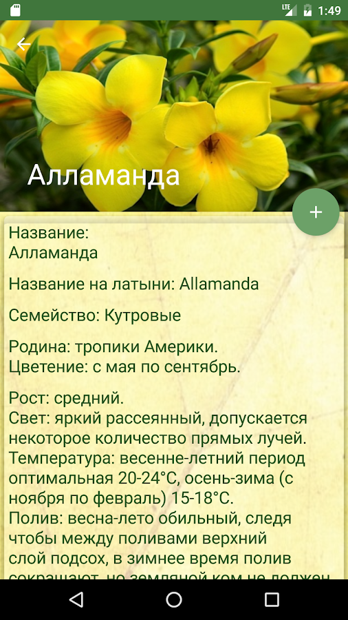 Цветочный помощник — приложение на Android