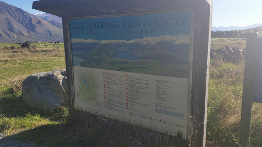 Lake Coleridge Information Sign 