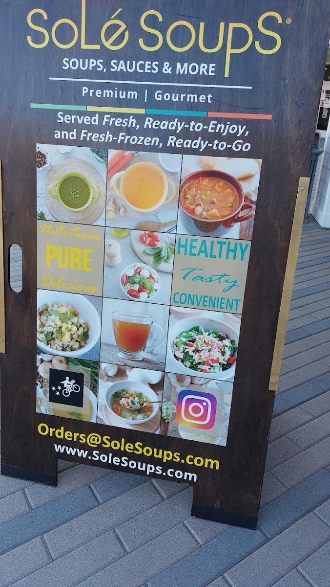 SoLé SoupS gluten-free menu