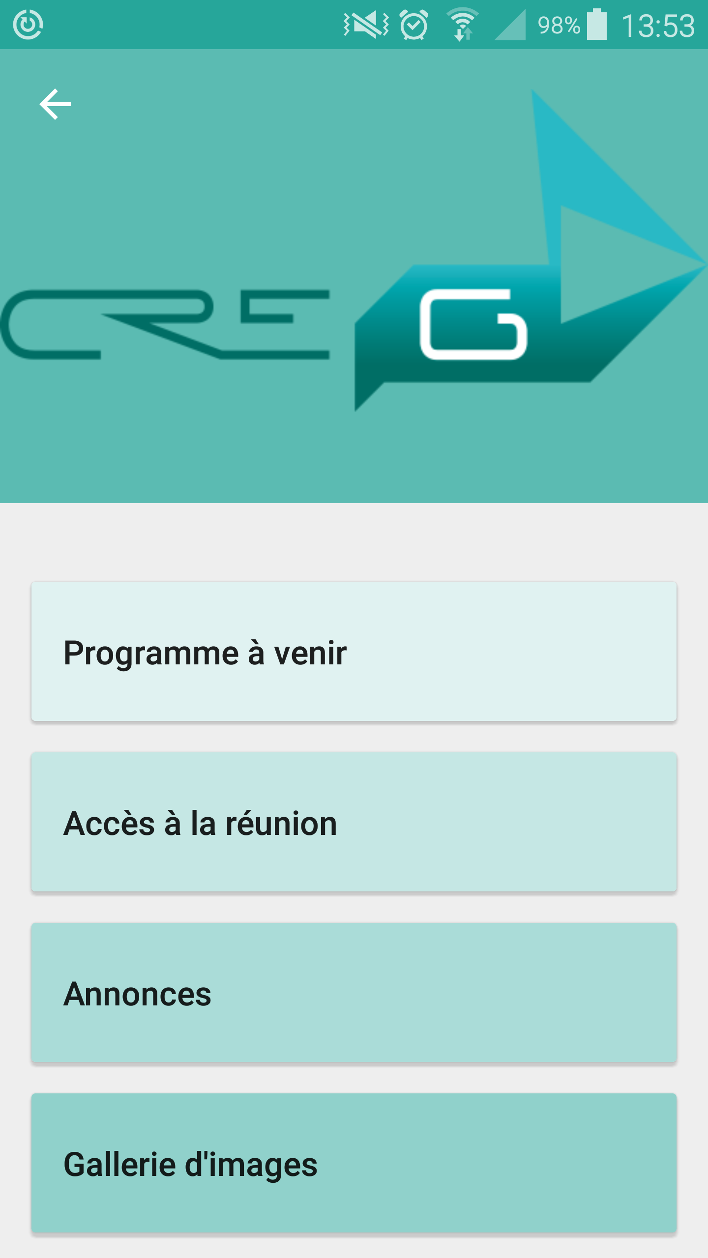 Android application CREG screenshort