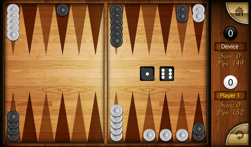 Android application Backgammon screenshort