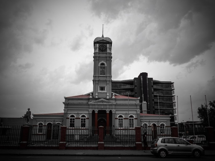 The Newcastle town hall. Residents experienced load-shedding for the first time in the town's history on Monday.