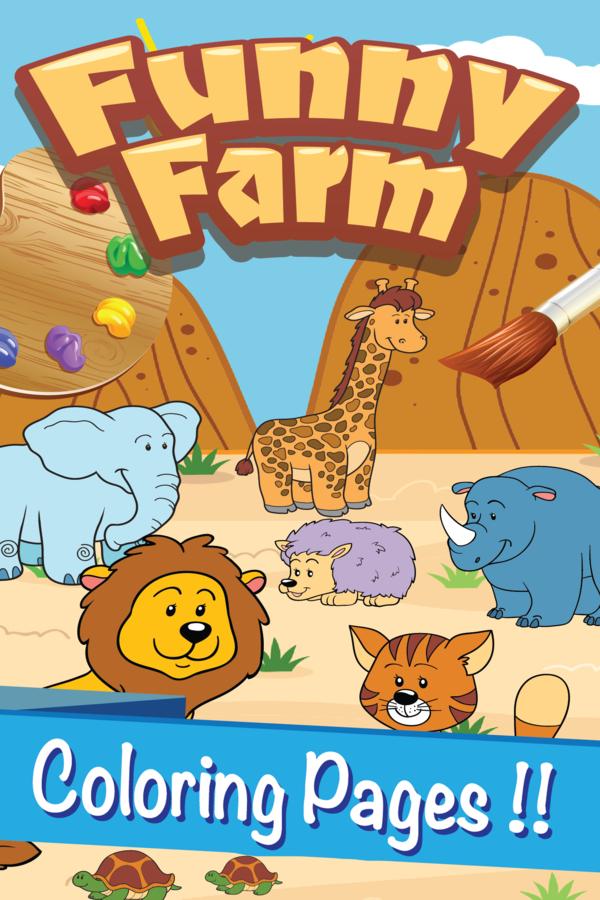 Android application Animal jungle toddler coloring screenshort