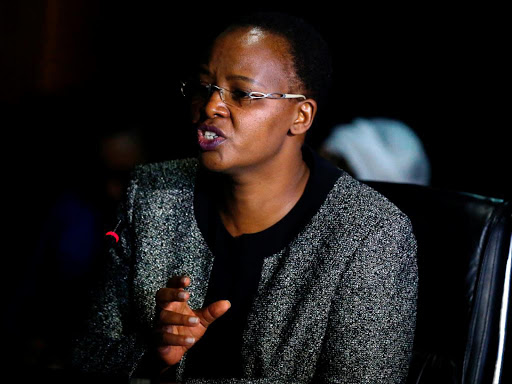 Kenyatta National Hospital CEO Lily Koros when she appeared before parliament's health committee to answer questions on the February 19 brain surgery mix up at the Hospital. March 14, 2018. Photo/Jack Owuor