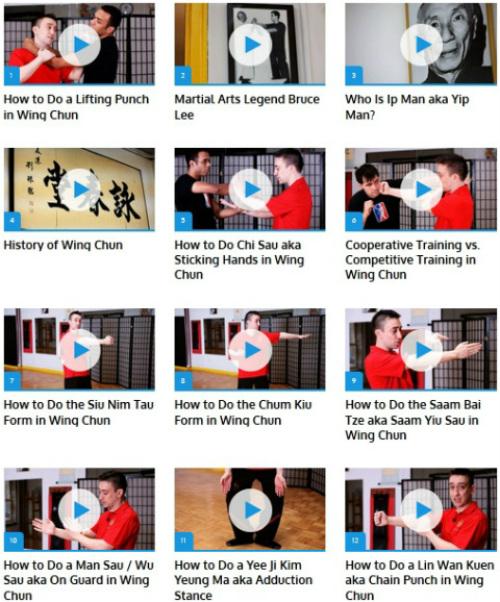 Android application Wing Chun Lessons screenshort