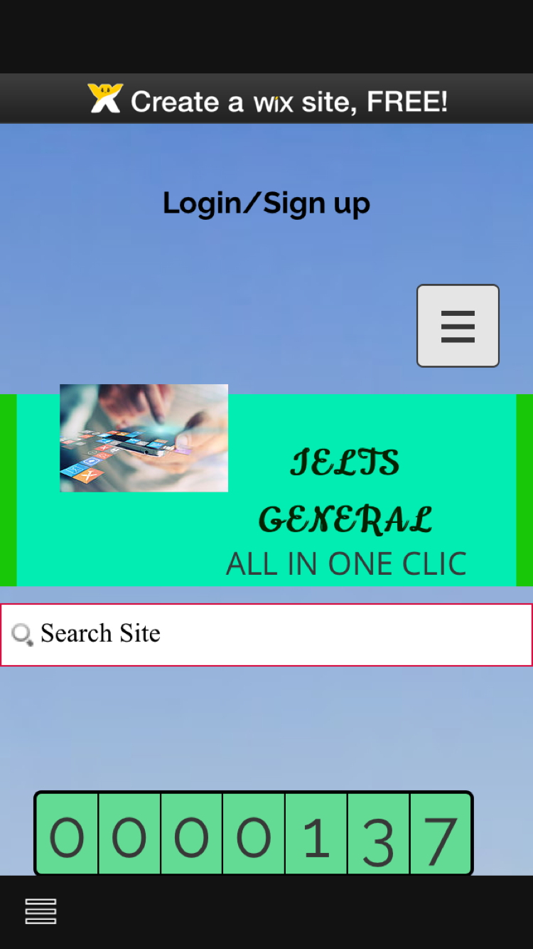 Android application IELTS GENERAL ALL IN ONE CLIC screenshort