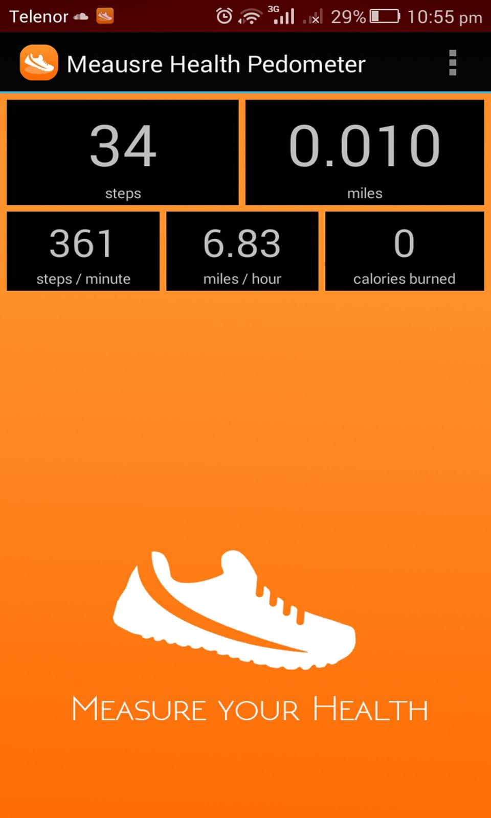Android application Fitness Health Pedometer screenshort