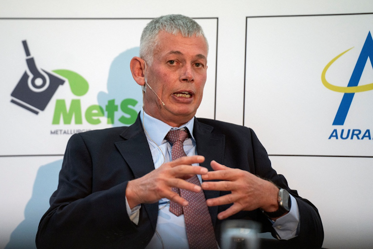 Implats CEO Nico Muller at the PGMs Industry Day in Joburg, April 10, 2024. Picture: REUTERS/Ihsaan Haffejee