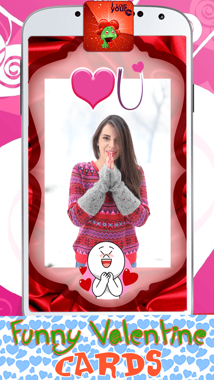 Android application Funny Valentine Cards screenshort