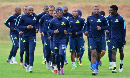 Sundowns players during a training session at Chloorkop. Picture credits: Gallo Images