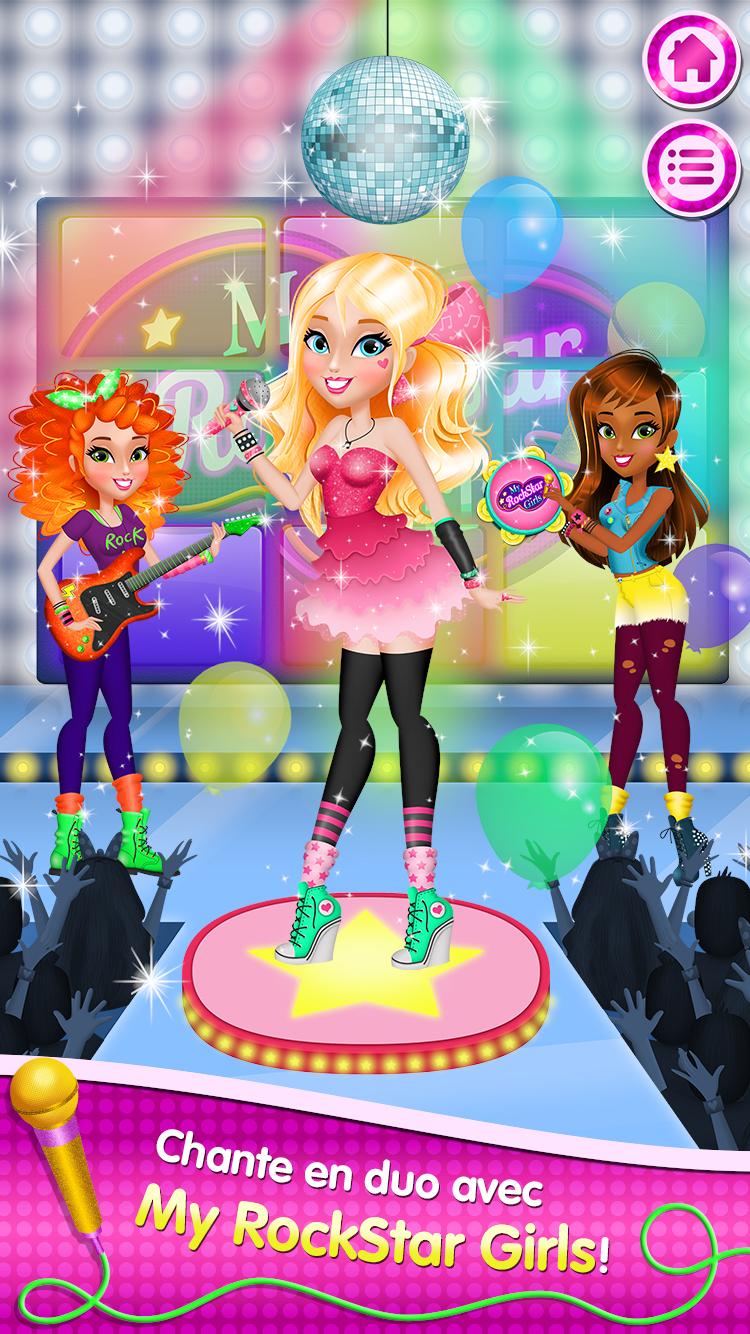 Android application My RockStar Girls - Band Party screenshort