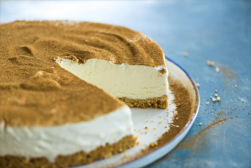 Milk tart ice-cream cake.