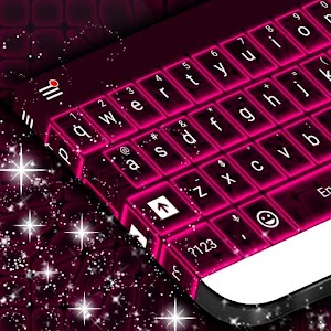 Download Pink Neon Keyboard Theme For PC Windows and Mac