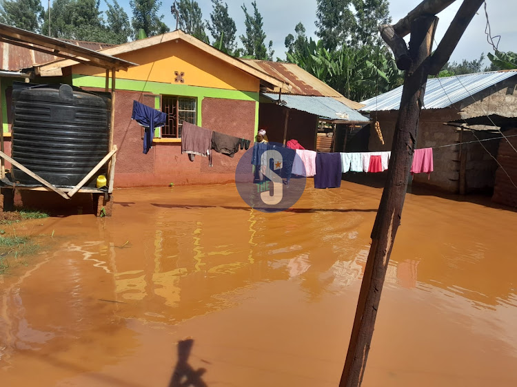 A marooned home in Mwea village, Gatundu North on May 7, 2024
