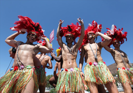 Revellers in the 2011 Cape Town Gay Pride Festival.