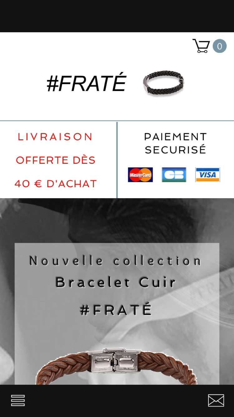 Android application FRATE BOUTIQUE screenshort