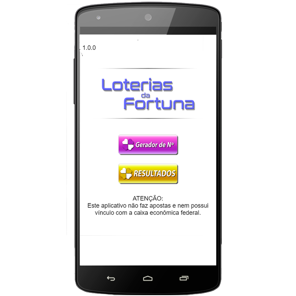 Android application Loterias da Fortuna screenshort