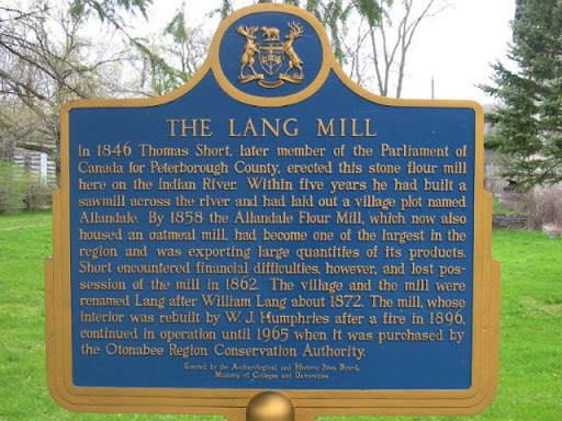 In 1846, Thomas Short, later member of the Parliament of Canada for Peterborough County, erected this stone flour mill here on the Indian River. Within five years he had built a sawmill across the...