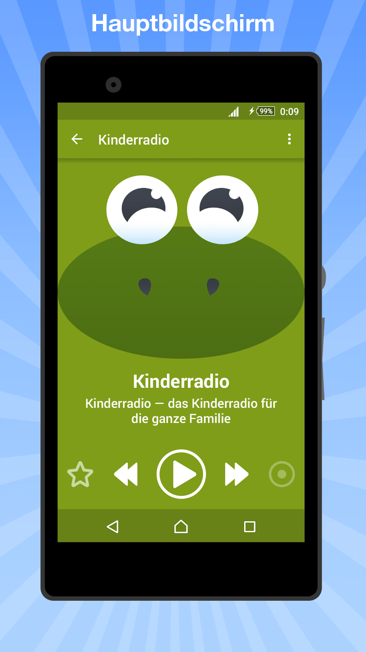 Android application Radio for parents screenshort