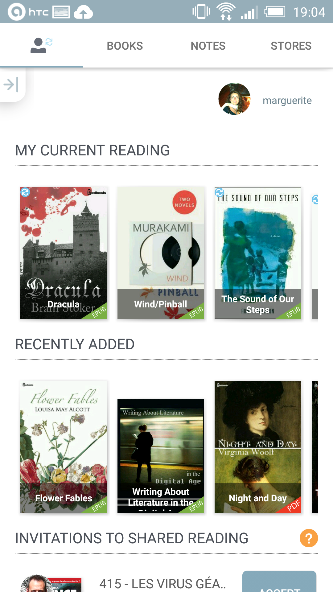 Android application Bookari Ebook Reader Premium screenshort