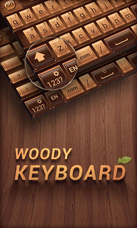 Android application Woody GO Keyboard Theme  Emoji screenshort