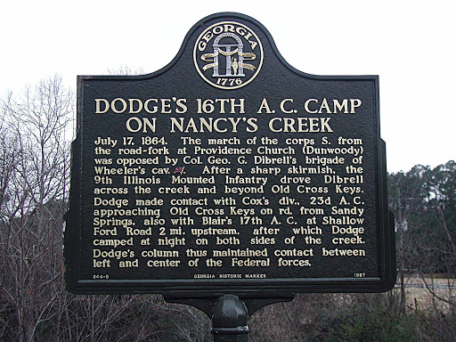 July 17, 1864. The march of the corps S. from the road-fork at Providence Church (Dunwoody) was opposed by Col. Geo. G. Dibrell´s brigade of Wheeler´s cav. [CSA]. After a sharp skirmish, the 9th...