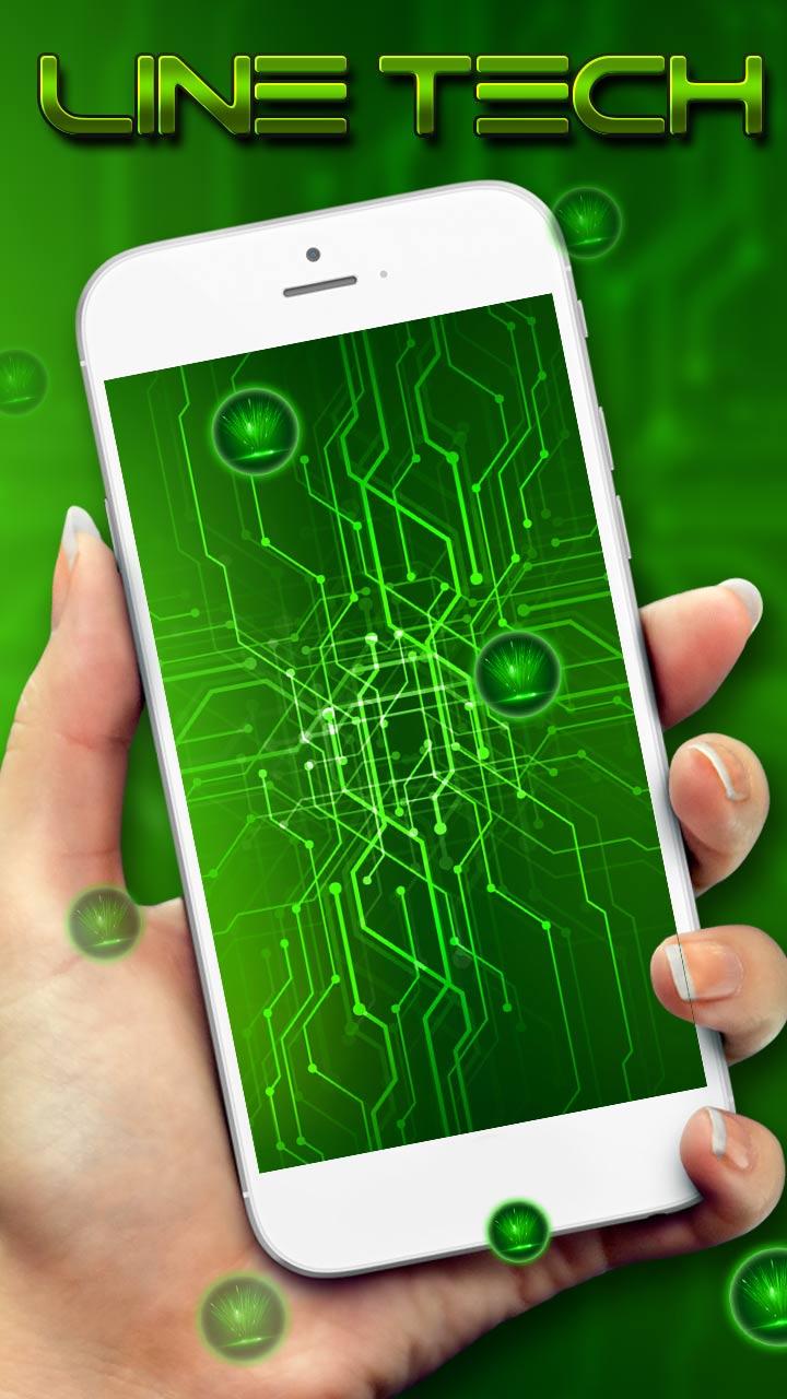 Android application Green tech Live Wallpaper screenshort